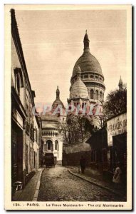 Old Postcard Old Paris Montmartre Sacre Coeur