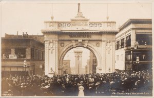 Dedication Of Vancouver Arch Seattle WA 1909 AYPE Gamble RPPC Postcard F89