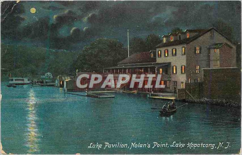 'Postcard Old Lake Pavilion Nolan''s Point Lake Hopatcong NJ'