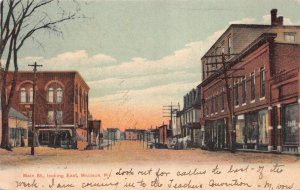 Postcard Main Street Looking East in Madison, Maine~131060