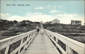Craigville Massachusetts MA Boardwalk Children c1910 Vintage Postcard