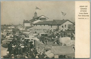 TRENTON NJ GRAND STAND INTERSTATE FAIRGROUNDS ANTIQUE POSTCARD