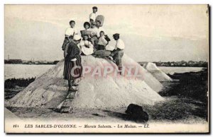 Old Postcard Saltmarsh A Mulan Les Sables d & # 39Olonne