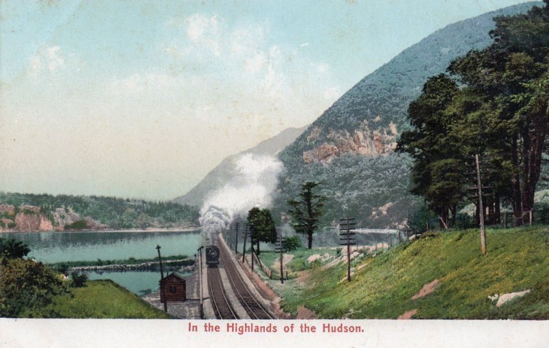 13343 Railroad Scene, In the Highlands of the Hudson, New York