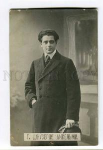 261441 Giuseppe ANSELMI Famous Italian OPERA Singer PHOTO old