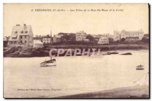 Old Postcard Tregastel C N The Villas of Baie Ste Anne and Castel