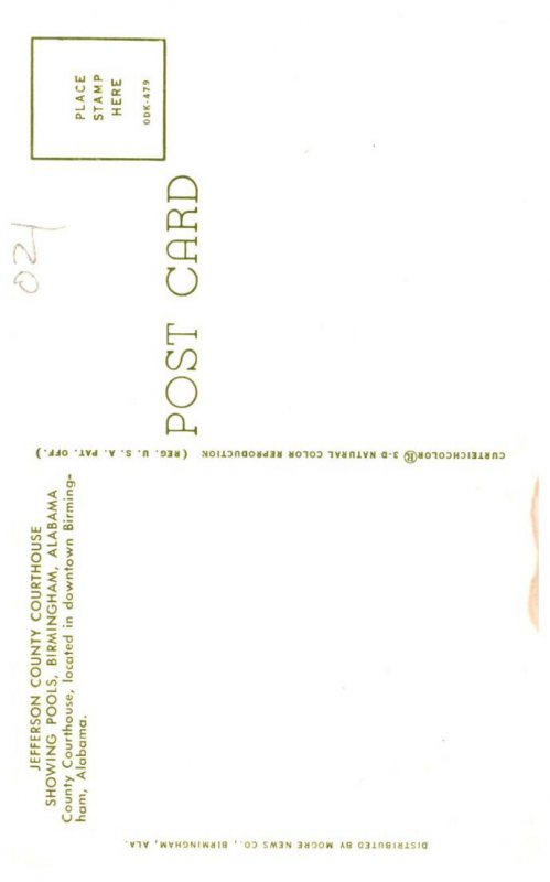 Alabama  Birmingham Jefferson County Courthouse showing Pools