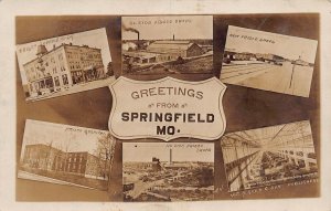 J78/ Springfield Missouri RPPC Postcard c1910 6View Frisco Railroad Shop 203