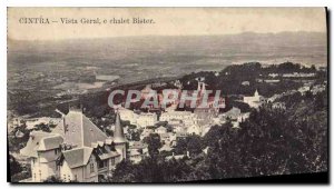 Old Postcard Cintra Vista Geral e cottage Bister