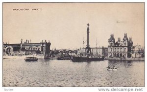 Boats, Puerto, Barcelona (Catalonia), Spain, 1900-1910s