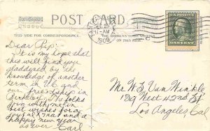 December 25 Christmas Day Greeings 1909 postcard