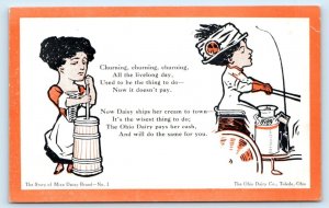 TOLEDO, OH Ohio ~ Advertisement for TOLEDO DAIRY Co. ~ c1910s  #1  Postcard