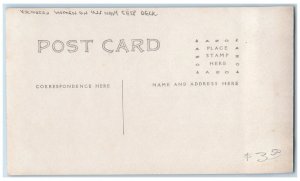 Victoria Women Postcard RPPC Photo On USS Navy Ship Deck c1910's Antique