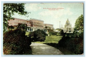 1912 State Normal School and Capitol Providence, Rhode Island RI Postcard 