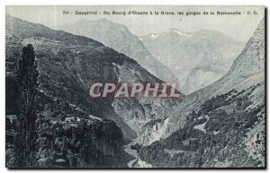 Old Postcard Dauphine Bourg d Oisans Grave Gorge Romanche