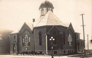 Real Photo Postcard M.E. Church in Sabetha, Kansas~121667