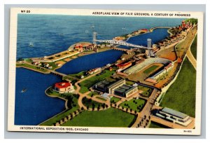 Vintage 1930's Postcards Airview of Fair Grounds Chicago World's Fair