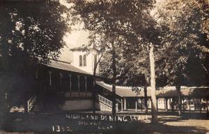 Delavan Lake Virginia Dining Hall Exterior Real Photo Antique Postcard K25178