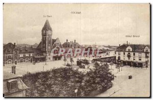 Colmar - The station - Old Postcard