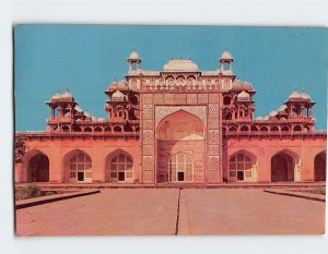 Postcard Akbar's Tomb Sikandra, Agra, India