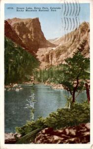 Dream Lake, Estes Park CO Rocky Mountain National Park c1936 Postcard F22