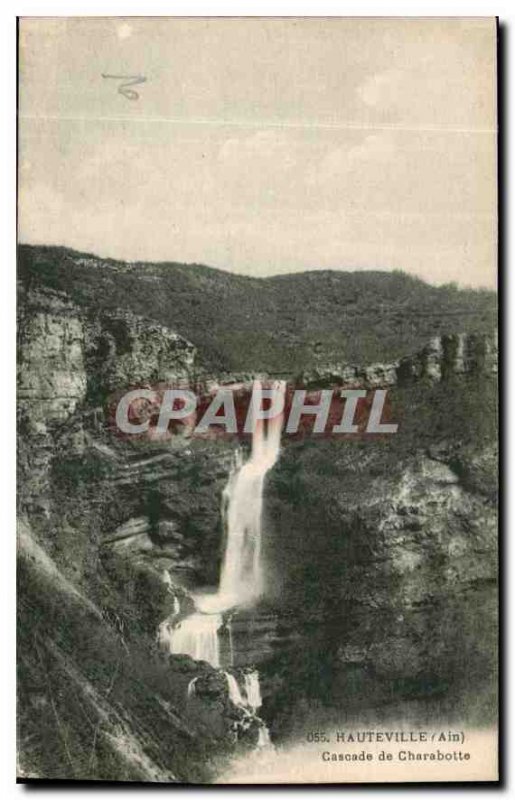 Old Postcard Hauteville Ain Cascade Charabotte