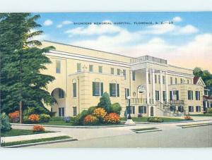 Unused Linen HOSPITAL SCENE Florence South Carolina SC d5462