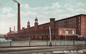 12773 Track-side Scene, Pacific Mills, Lawrence, Massachusetts