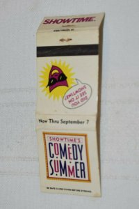 Showtime's Comedy Summer 20 Strike Matchbook Cover