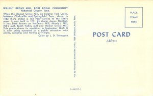Robertson County TN Walnut Grove Mill Chrome Postcard Unused