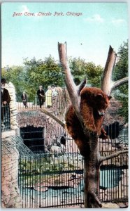 Postcard - Bear Cave, Lincoln Park - Chicago, Illinois