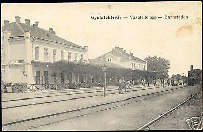 romania, ALBA IULIA, GYULAFEHERVAR, Railway Station 10s