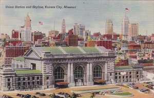 union Station And Skyline Kansas City Missouri