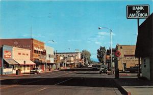 Alturas California~Street Scene~76 & Shell Gas Stations~Stores~Hotel~60-70s Cars