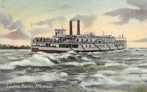 Suvereign River Steamship Through Lachine Rapids Montreal Canada Ferry Boat S...