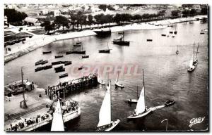 Old Postcard Ouistreham Riva Bella View s & # 39avant harbor