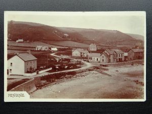 Wales PENDINE Village Beach & Beach Hotel - Old RP Postcard by Excelsior