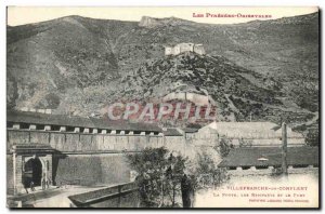 Old Postcard Villefranche De Conflent La Porte Les Remparts and strong