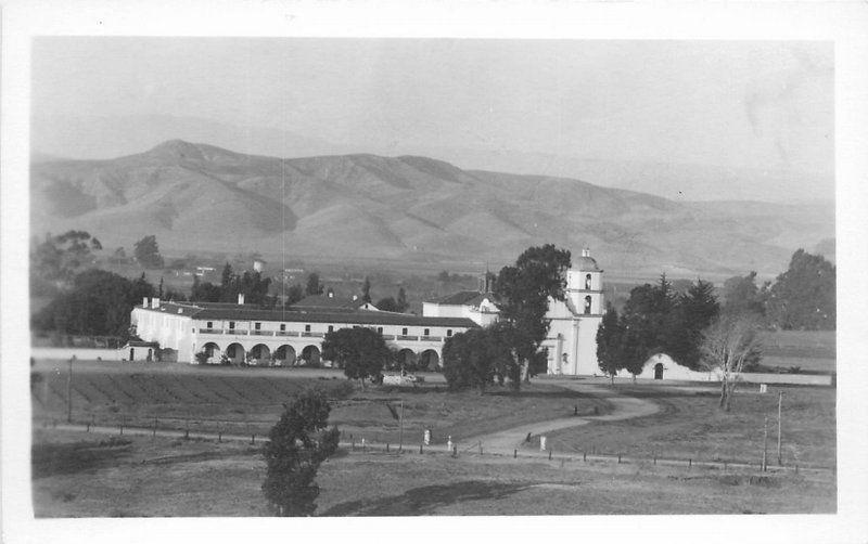 1930s Oceanside California San Luis Rey Mission RPPC real photo postcard 12102