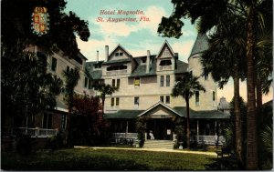 Vtg St Augustine Florida FL Hotel Magnolia 1910s Postcard