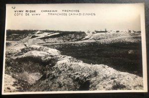 Mint Canada Real Picture Postcard RPPC Vimy Ridge Canadian Trenches