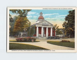 Postcard Intersection Of Mentor And Richmond Street, Painesville, Ohio