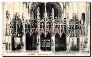 Old Postcard Albi Cathedral Ste Cecile The jube