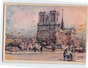 Postcard Notre Dame Paris France