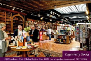 Shaker Heights, OH Ohio  LOGANBERRY BOOKS Store & Event Advertising 4X6 Postcard