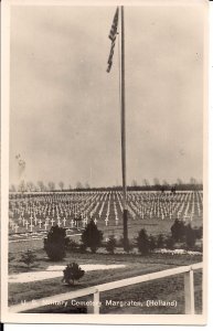 RPPC WWII US Military Cemetery, Margraten Netherlands, 30th Infantry GA NC SC TN