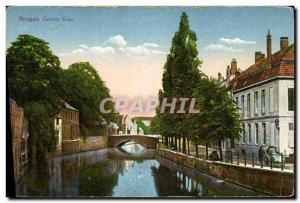 Postcard Old Bruges Groene Kaai