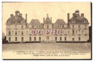 Old Postcard Cheverny Chateau L and C begins in the seventeenth century ends ...