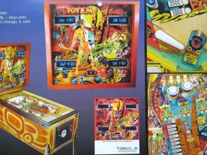 Totem Pinball Machine Art Collage Ready To Frame Artwork Retro Western Fantasy