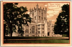 Library at Vassar College, Poughkeepsie NY Vintage Postcard E43